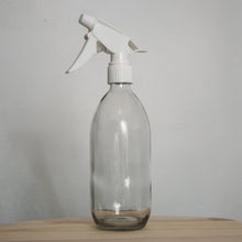 Load image into Gallery viewer, Clear Glass Bottle with White Trigger Sprayer
