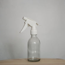 Load image into Gallery viewer, Clear Glass Bottle with White Trigger Sprayer
