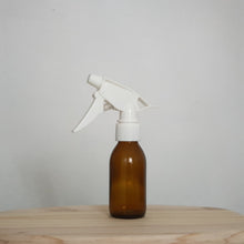 Load image into Gallery viewer, Amber Glass Bottle with White Trigger Sprayer
