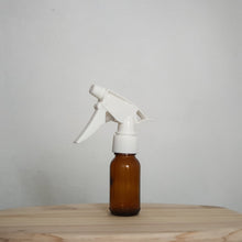 Load image into Gallery viewer, Amber Glass Bottle with White Trigger Sprayer
