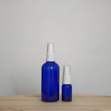 Load image into Gallery viewer, Blue Glass Bottles with Serum Cap
